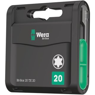 Wera 5057770001 Bit-Sortiment, Bit-Box 20 TX 20, 20-teilig