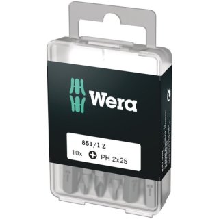 Wera 5072401001 Bit-Sortiment, 851/1 Z PH 2 DIY, PH 2 x...