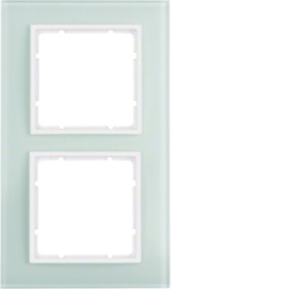 BERKER  10126909 Rahmen 2fach B.7 Glas polarweiß