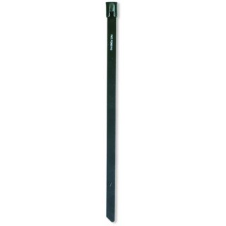 Cimco 186110 Kabelbinder Edelstahl, BxL 7,9x200 mm, Kabelbaum max. 50 mm, Mindestzugfestigkeit 1200 N, schwarz beschichtet