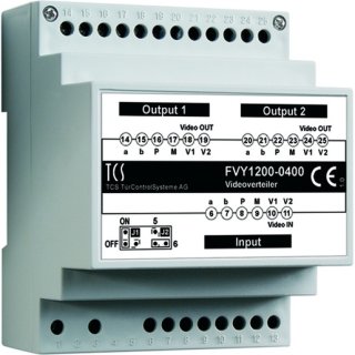 TCS Türcontrolsysteme FVY1200-0400 Video Verteiler...