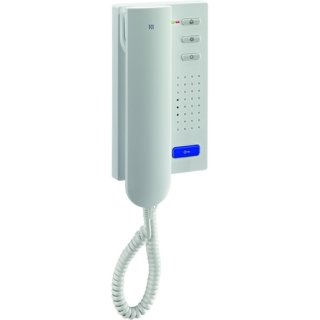 TCS Türcontrolsysteme ISH3130-0140 Audio Türtelefon mit Komfortfunktionen 4 Tasten, Aufputzmontage weiß