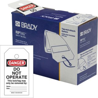 Brady 150504 RipTag Danger Do Not Operate...