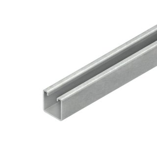 Niedax 2988/6 FO =6m Ankerschiene, C-Profil, Schlitzweite 18 mm, 40x40x6000 mm, ungelocht, Stahl, feuerverzinkt DIN EN ISO 1461