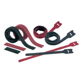 Panduit HLSP5S-X0 Stronghold Klettband-Kabelbinder, 457x2,5mm, schwarz, 10 St