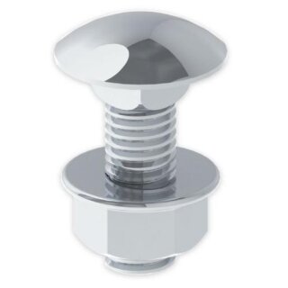 UNEX 66839-A4 Schrauben DIN 603 M 8x25 Edelstahl AISI 316