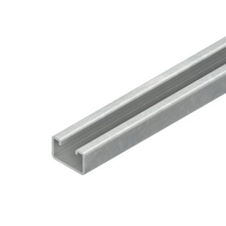 Niedax 2994/6 BO =6m Ankerschiene, C-Profil, Schlitzweite 22 mm, 50x30x6000 mm, ungelocht, Stahl, blank