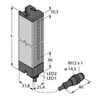 Banner Engineering Corp. LX15RQ Opto-Sensor,...