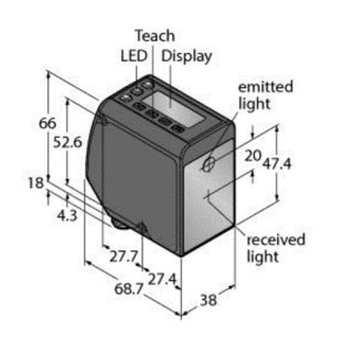 Banner Engineering Corp. LTF12KC2LDQ Opto-Sensor,...