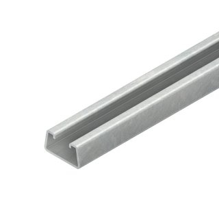 Niedax 2990/2 FO Ankerschiene, C-Profil, Schlitzweite 18 mm, 46x24x2000 mm, ungelocht, Stahl, feuerverzinkt DIN EN ISO 1461
