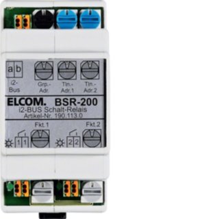 Elcom 1901130 BSR-200 Schaltrelais 2fach REG i2Audio