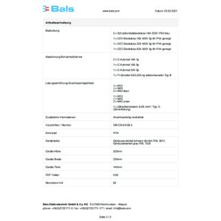 Bals 891734 VARIABOX-XL