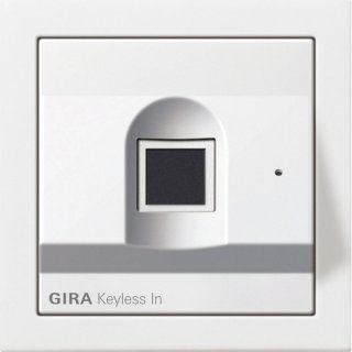 GIRA 2617112 Gira Keyless In Fingerprint-Leseeinheit Flächenschalter Reinweiß