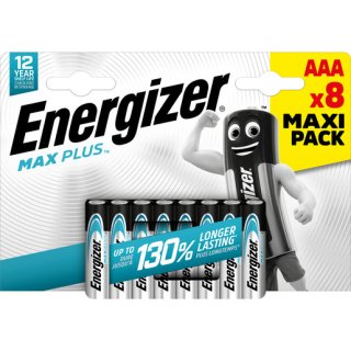 Energizer LR03 (8 Stk.) Max Plus Alkaline Micro (AAA) 8...