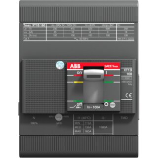 ABB XT1B 160 TMD 100-1000 4p F F XT1B 160 TMD 100-1000 4p F F Kompaktleistungsschalter Tmax XT1