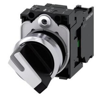 SIEMENS 3SU1150-2BC60-1BA0 Knebelschalter, 22mm, rund,...