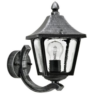 Albert Leuchten 601820 Wandleuchte Typ Nr. 1820 - Farbe: schwarz-Silber, für 1 x Lampe, E27