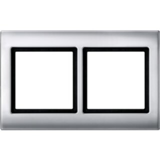 Merten 400260 AQUADESIGN-Rahmen, 2fach, aluminium