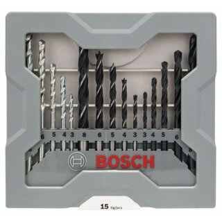 BOSCH 2607017038 Gemischtes Bohrer-Set, 15-tlg.