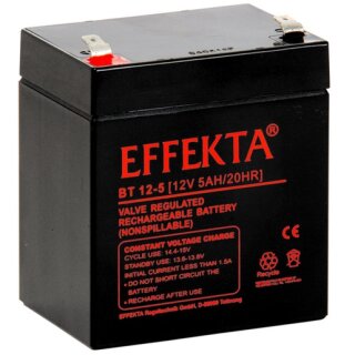 Effekta BT 12-5 Blei-Vließ Akkus, 12V/5Ah, 5Jahre...