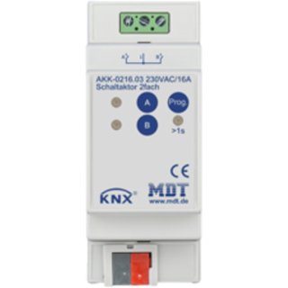 MDT technologies AKK-0216.03 Schaltaktor 2-fach, 2TE,...