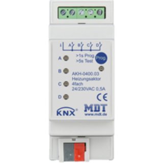 MDT technologies AKH-0400.03 Heizungsaktor 4-fach, 2TE,...