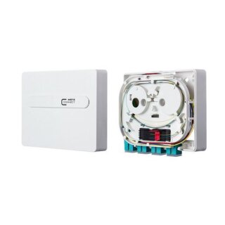 Metz Connect 1501151F04HC OpDAT ADT splice 4xSC-S (aqua), OM3, reinweiß RAL 9010