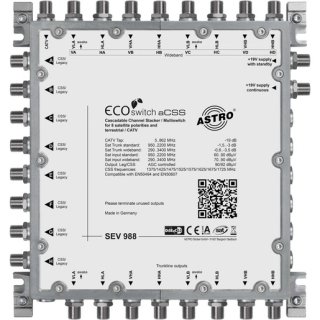 Astro SEV 988 Einkabelumsetzer für 2 (4) Satelliten,...