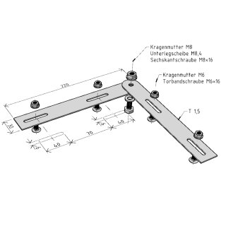 Gelenkverbinder horizontal SKHM 1 "GZ"