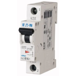 Eaton Electric FAZ-C2/1 Leitungsschutzschalter, 2 A, 1p, Charakteristik: C