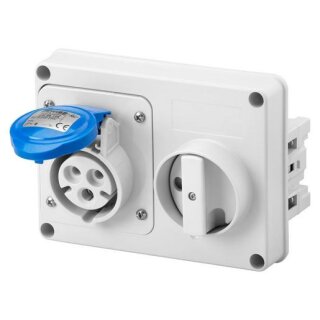 GEWISS GW66104 WANDSTECKD. O.GEH.HOR. 2P+E 16A 230V 6H
