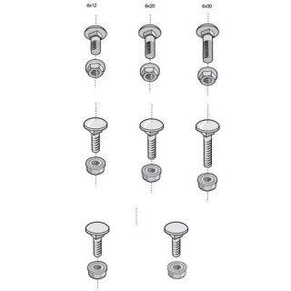 CABLOFIL CM801021 Schraube + Bundmutter BTRCC 6x