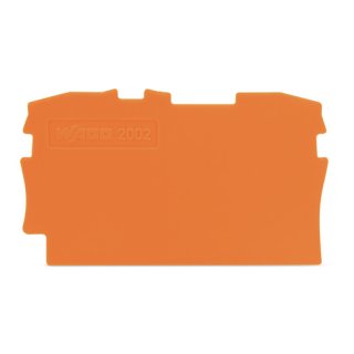 Wago 2002-1292 Abschluss- und Zwischenplatte;0,8 mm dick;;orange