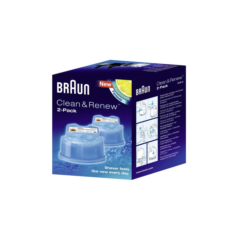 BRAUN CCR2 Braun CC-System Reinigungskartuschen - 2er-Pa