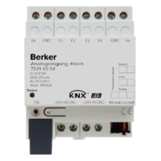Berker 75414004 Analogeingang 4f REG KNX lg