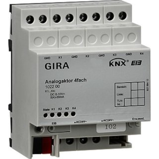 GIRA 102200 Analogaktor 4f KNX REG