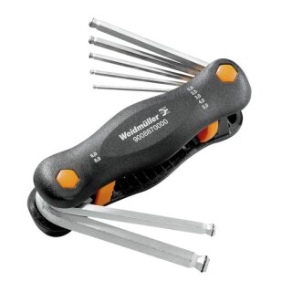 WEIDMÜLLER SKS 2,0-8,0 MR Stiftschlüsselsatz, Form: Sechskant / Inbus, mit Kugelkopf, Anzahl: 7