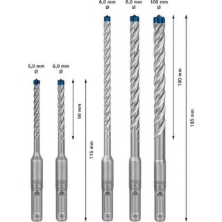 BOSCH 2608900197 EXPERT SDS plus-7X Hammerbohrer-Set,...