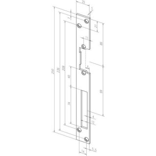 ASSA ABLOY Effeff -------01040-01 SCHLIESSBLECH HZ 010