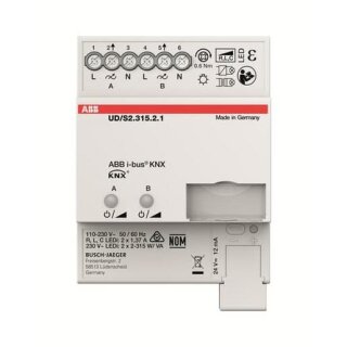 ABB UD/S2.315.2.1 UD/S2.315.2.1 LED-Dimmer 2x315 W/VA 1/2...