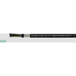 Kabel 10961 HELUKABEL PVC-Steuerleitung JZ-500-C Black...