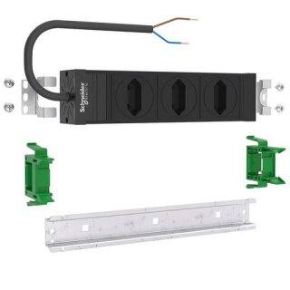 ABN ABNPE303P02 Schutzkontaktsteckdose EURO 3-fach...
