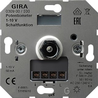 GIRA 30900 Potentiometer Steuer 1 - 10 V Schaltfkt Einsatz