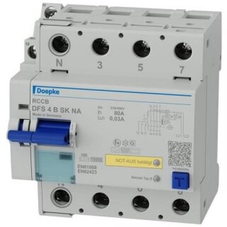 Doepke DFS4 080-4/0,03-B SK NA Doepke FI-Schutzschalter...