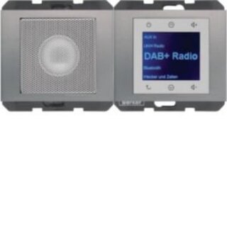 BERKER  30807004 Radio mit Lautspr. DAB+, Bt.,K.x edelst.