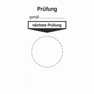 CIMCO 182714 Grundplakette Prüfung gemäß...