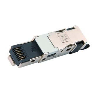 Telegärtner J80026A0003 STX IP20 RJ45 feldkonfektionierbarer Stecker AWG22-26 Cat.6 Class EA(IEC) schwarz