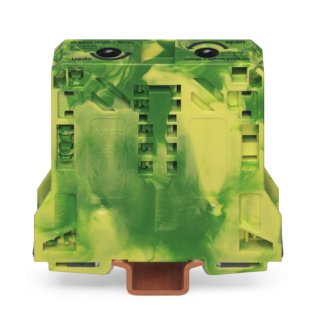 Wago 285-157 2-Leiter-Schutzleiterklemme;50 mm²;seitliche Beschriftungsaufnahmen;grün-gelb