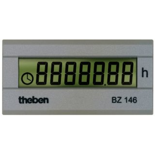 Theben BZ 146 Digital-Betriebsstundenzähler, 24x48mm...
