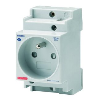 GEWISS GW96524 PRESA DIN 2P+T 16A STD.FRANCESE 2,5M